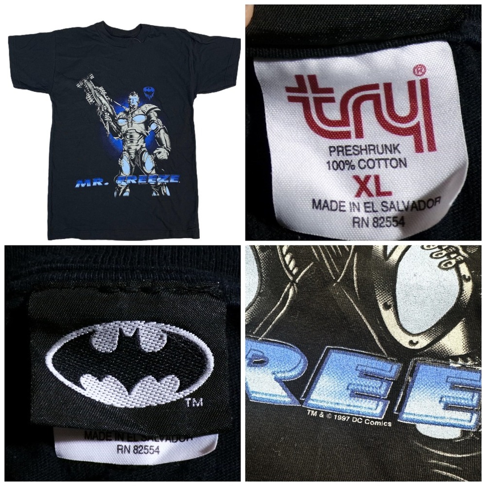 Vtg 97 Batman & Robin Mr. Freeze T-shirt XL DC Promo RARE Arnold Schwarzenegger
